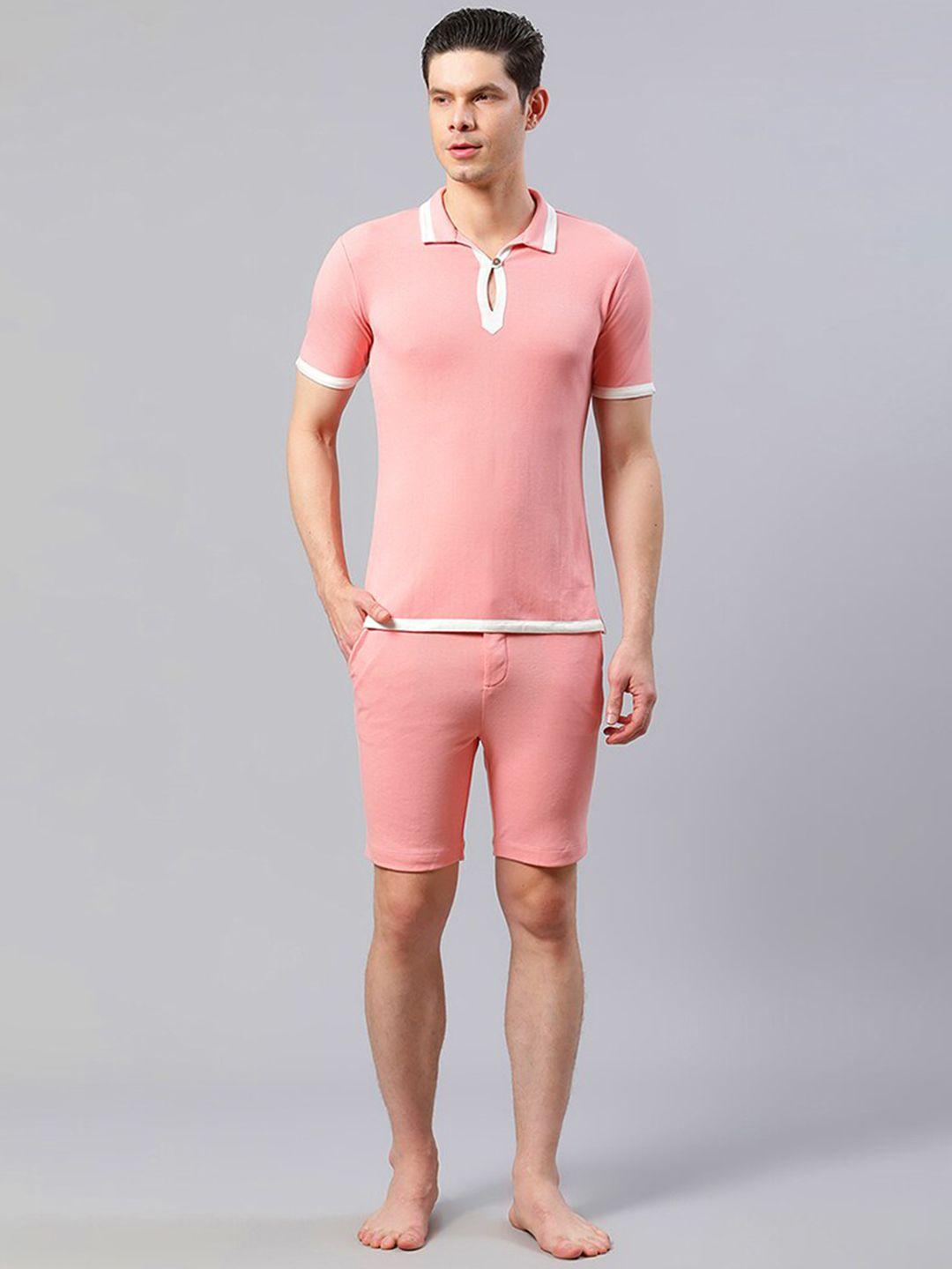 house of s men pink night suit