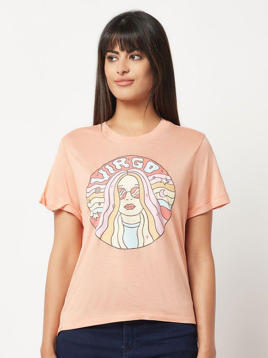 house of s women graphic printed cotton t-shirt