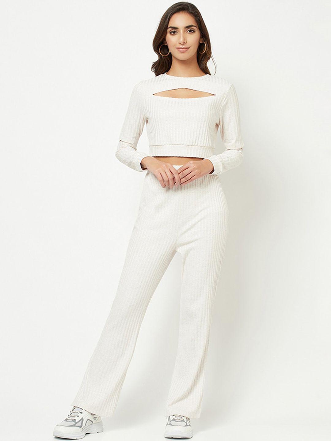 house of s women pure cotton top & trousers co-ords