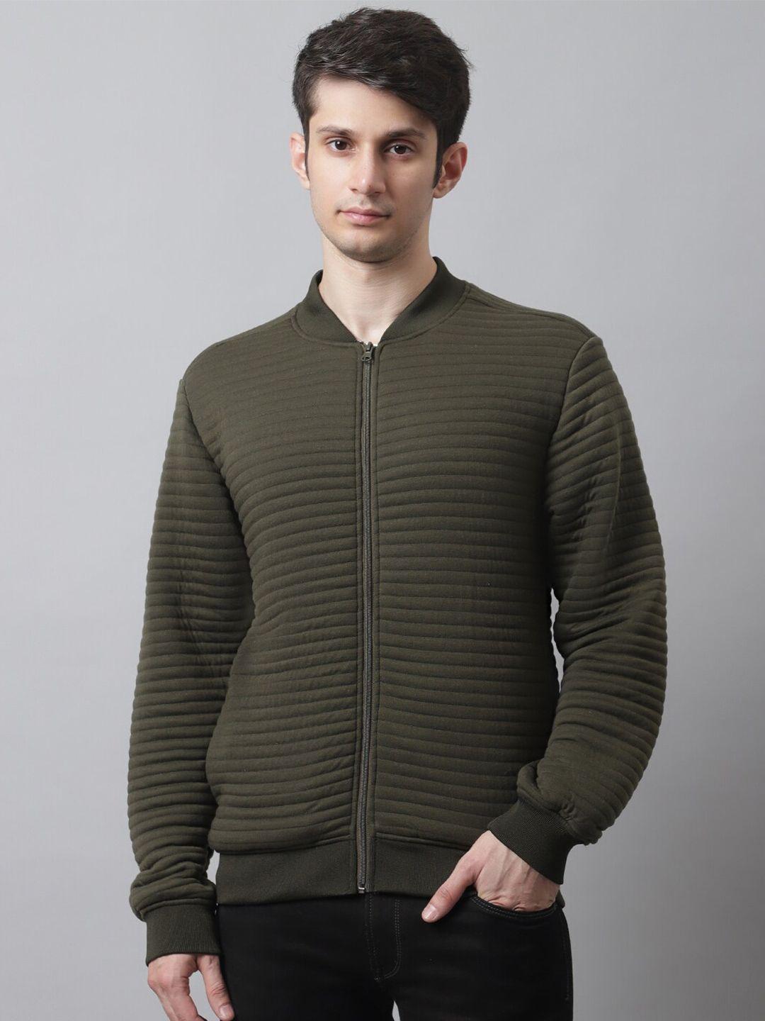 house of vedas self designed long sleeves front-open fleece sweatshirt
