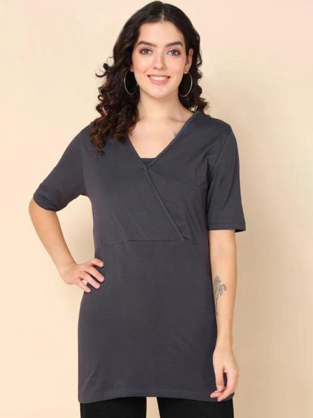 house of zelena maternity zipless cotton feeding top