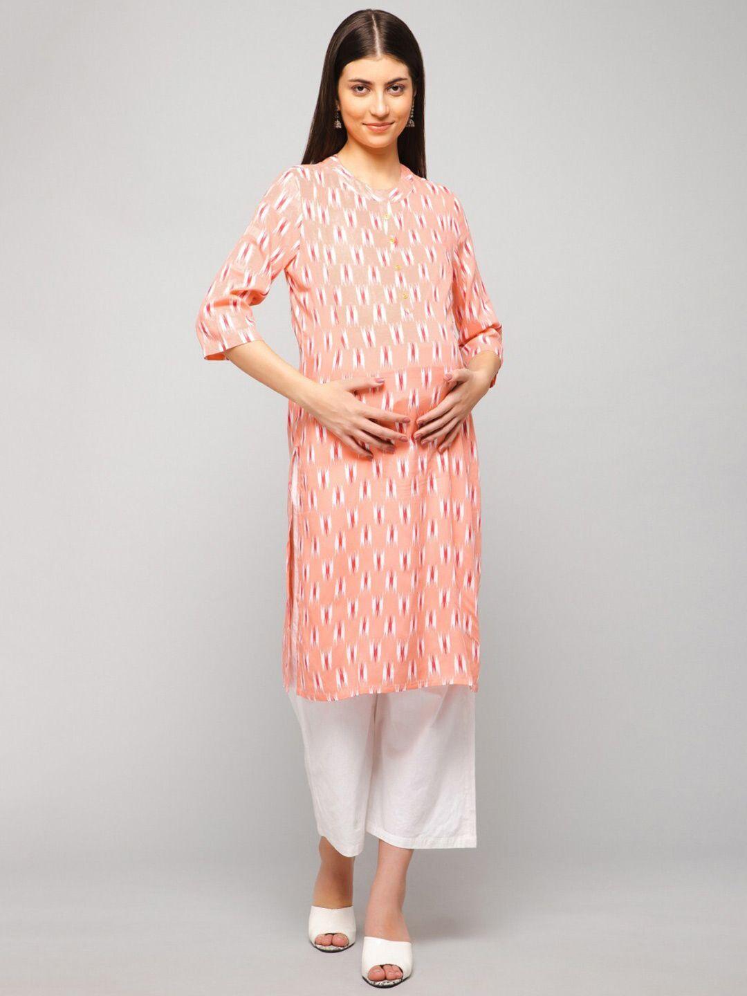 house of zelena printed straight maternity kurta