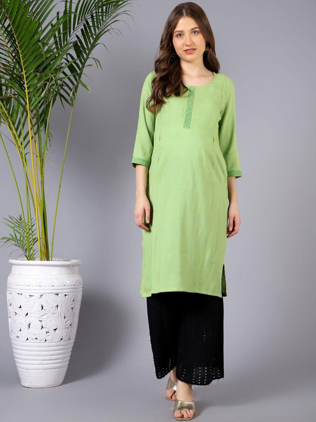 house of zelena straight maternity kurta