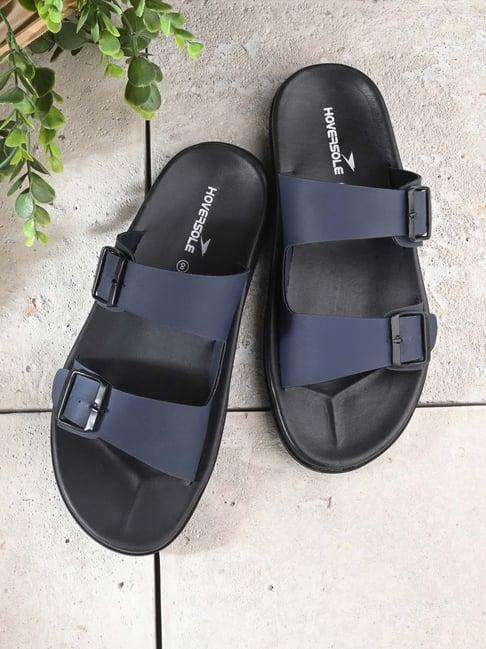 hoversole men's blue casual sandals