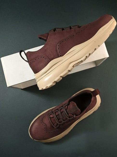 hoversole men's gravity brown casual sneakers