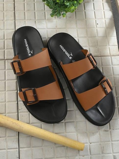 hoversole men's tan casual sandals