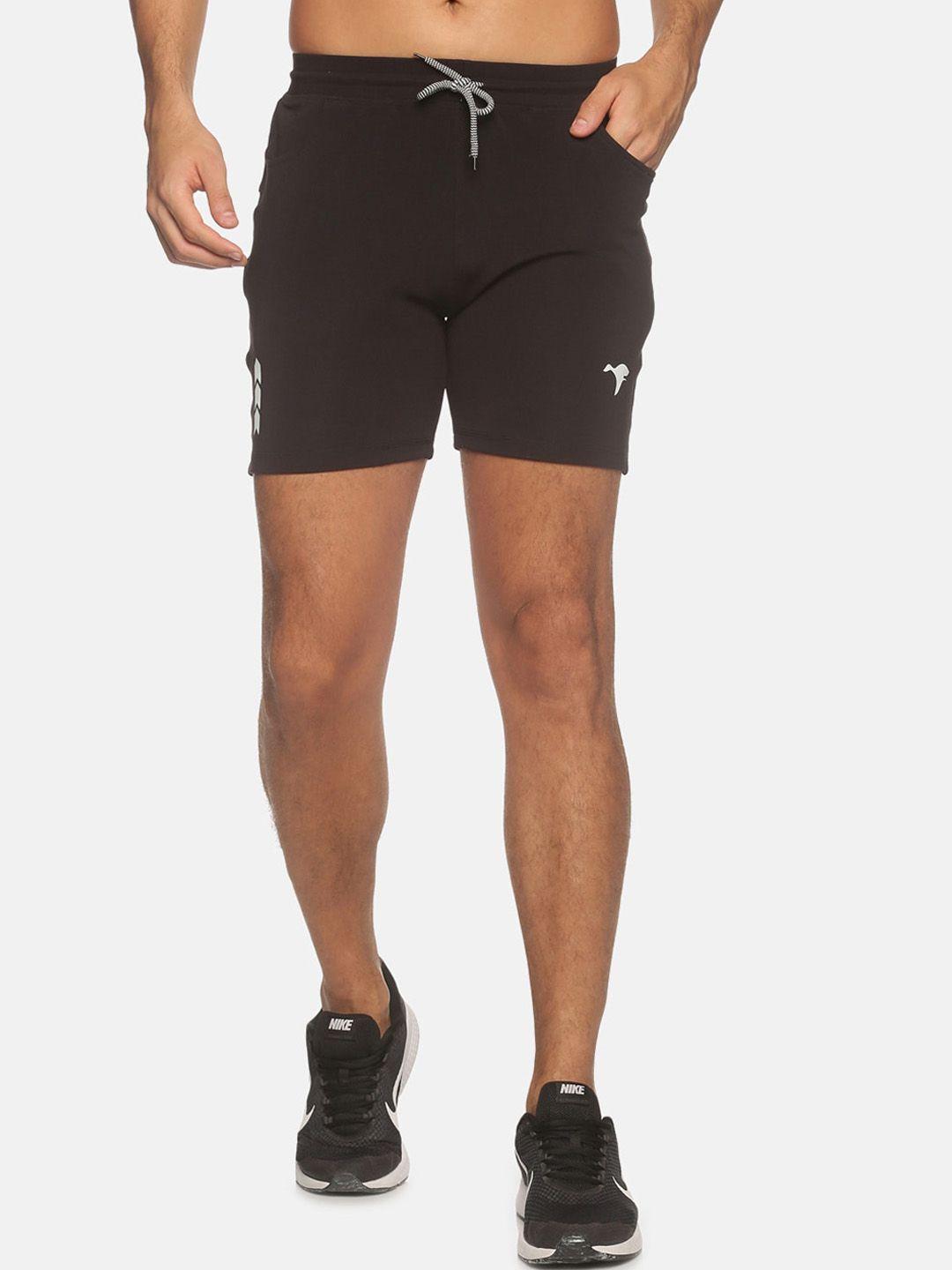 hps sports men black running sports shorts