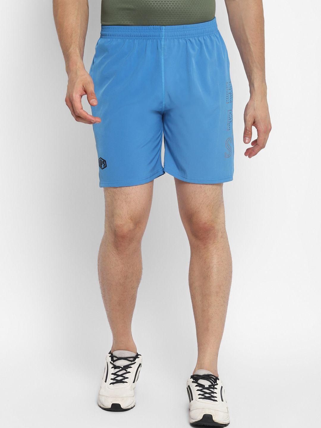 hps sports men blue running sports shorts