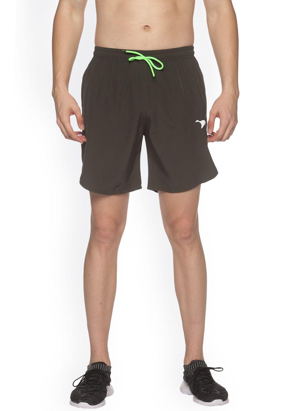 hps sports men green running sports shorts