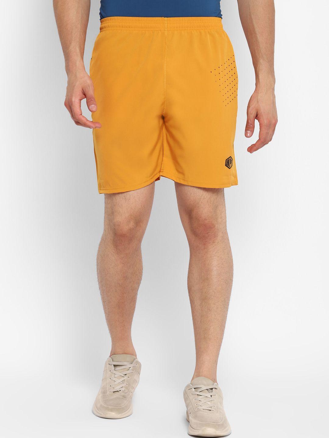 hps sports men yellow running sports shorts
