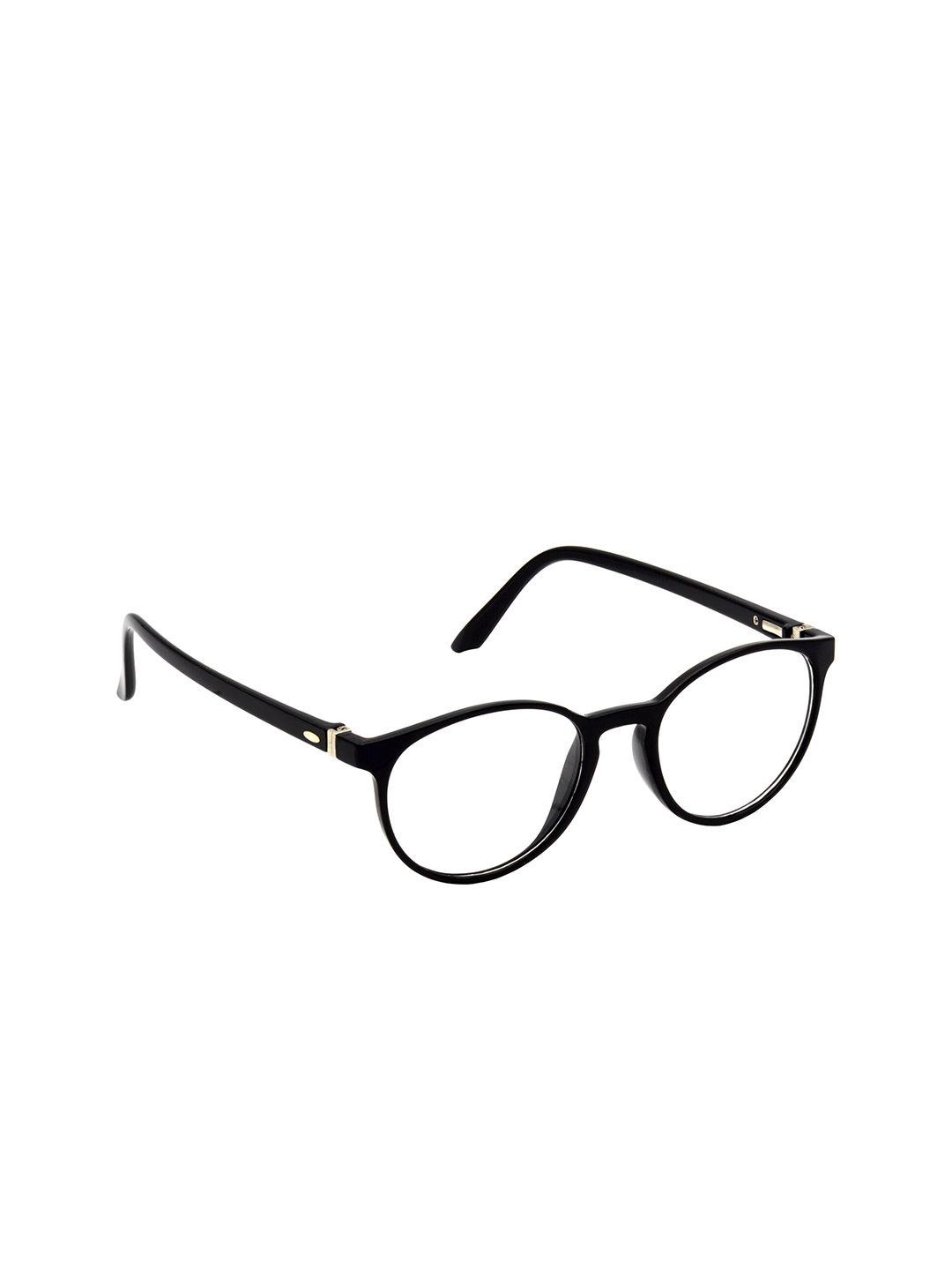 hrinkar unisex black full rim oval frames