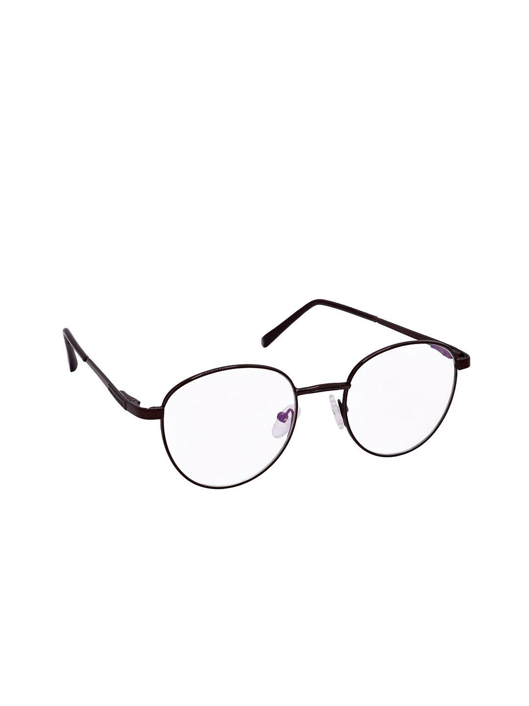 hrinkar unisex full rim medium oval frames with hard case