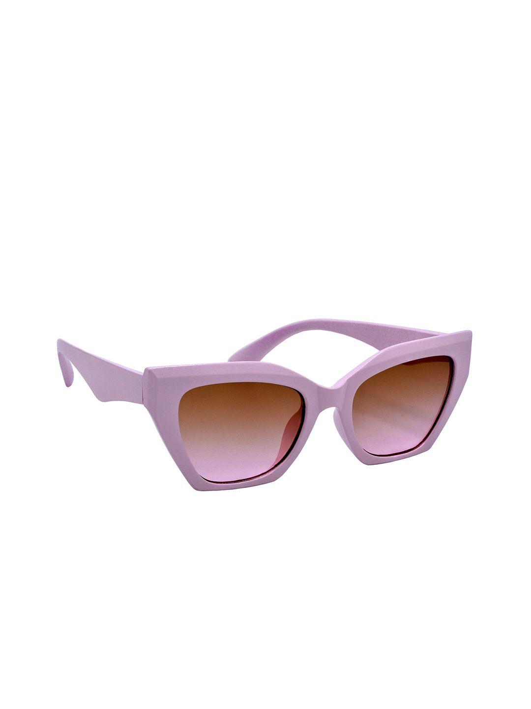 hrinkar women cateye sunglasses with uv protected lens hrs589-pch-bwn