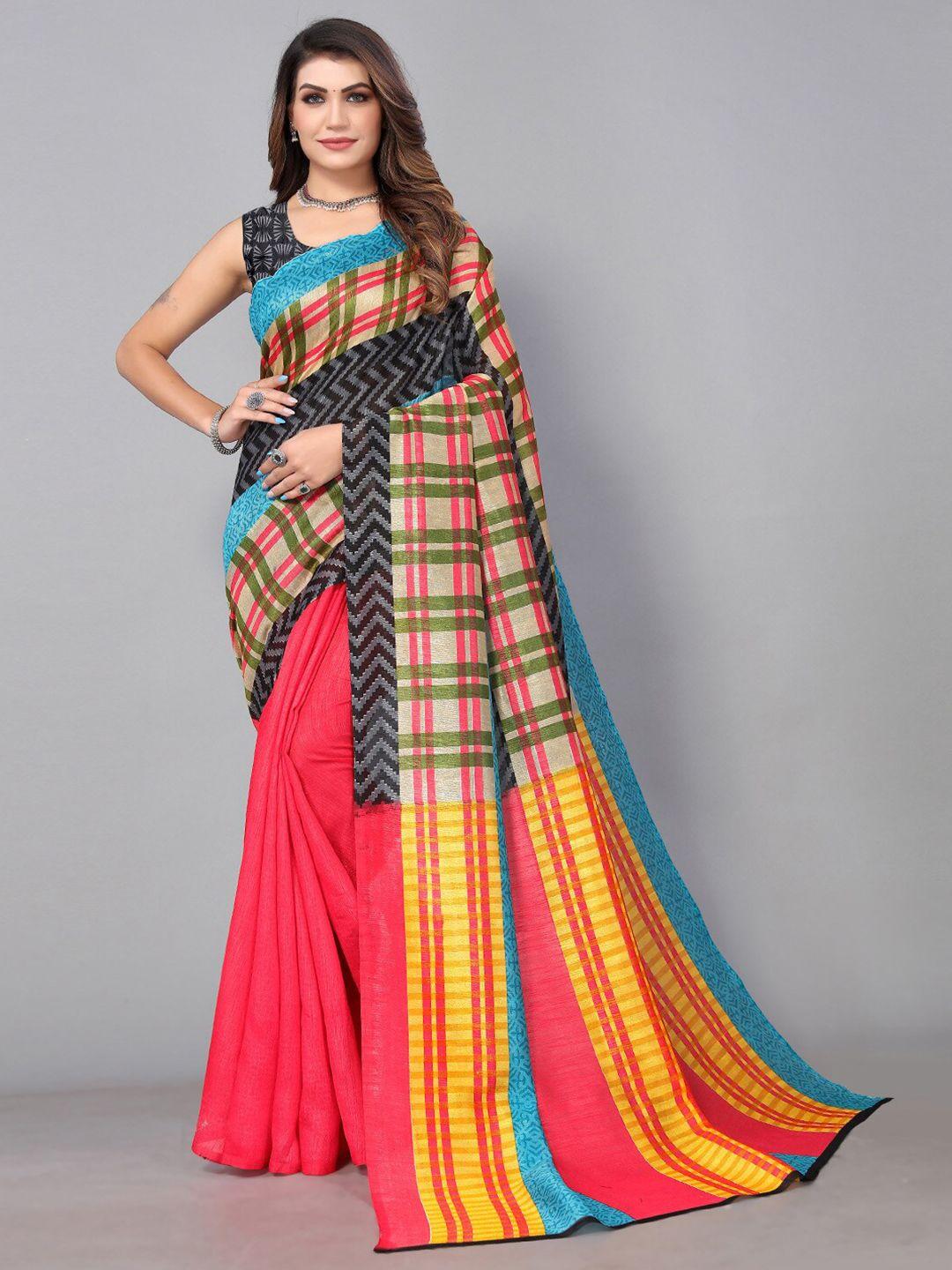 hritika art silk half and half saree