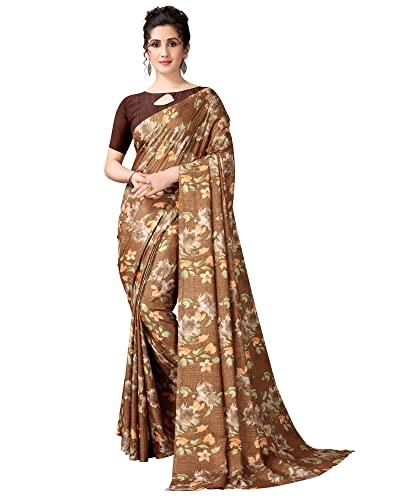 hritika brown mysore silk floral saree_(hal24kmh00059brwn)