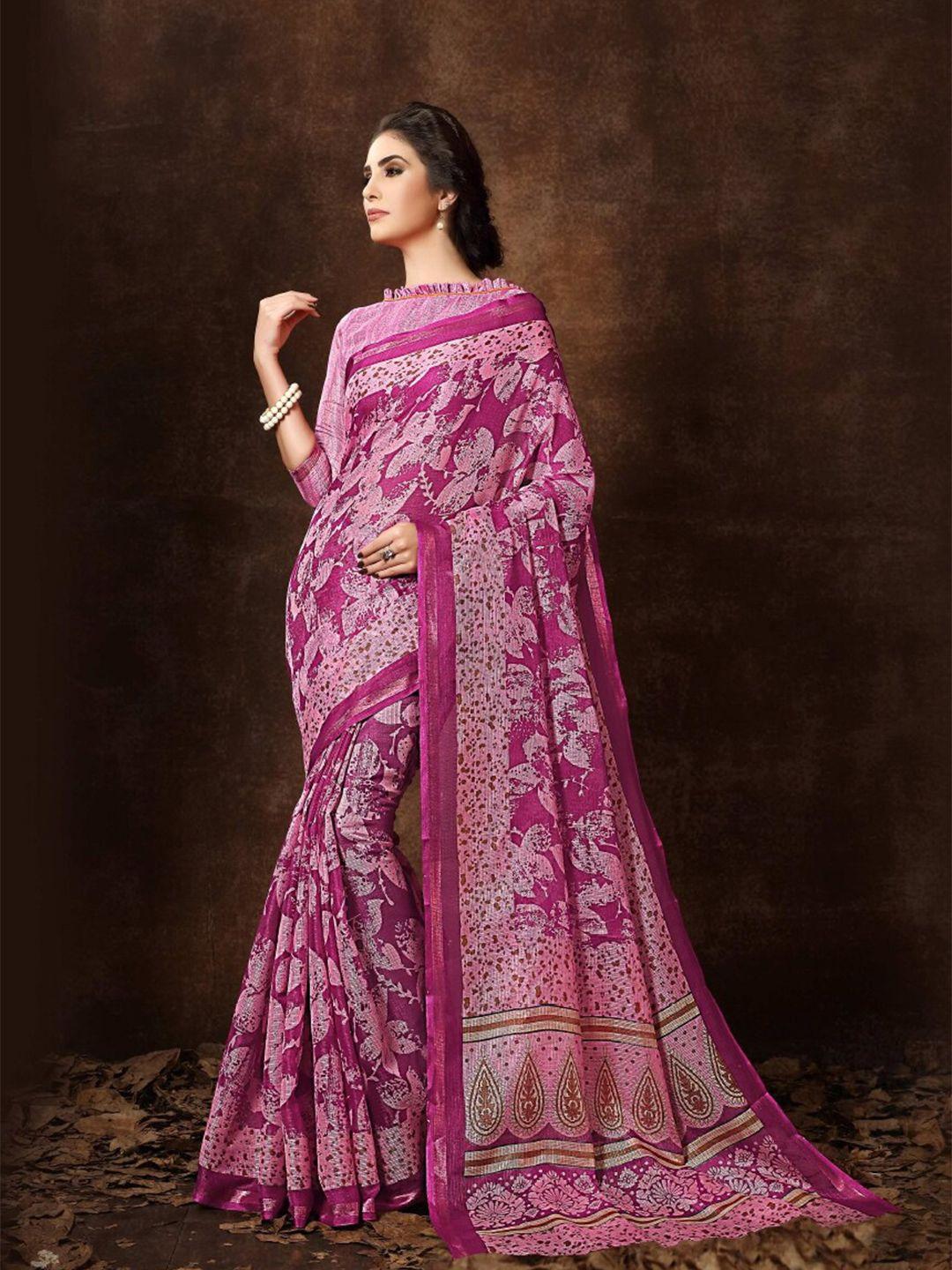 hritika floral printed saree