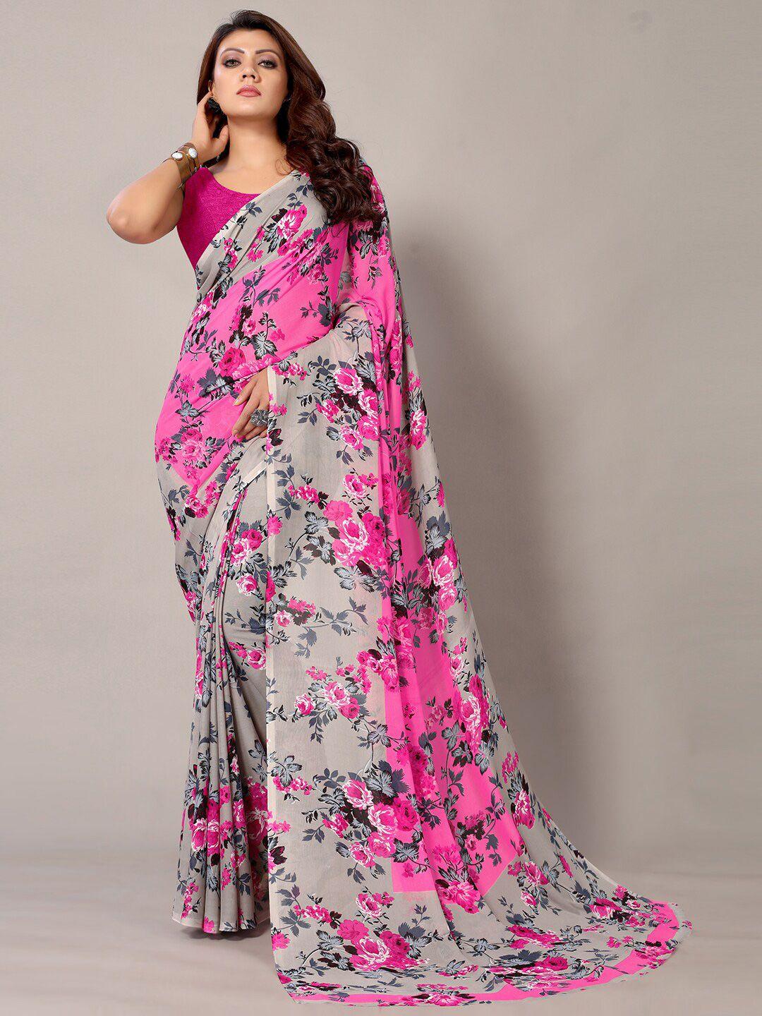 hritika floral printed saree