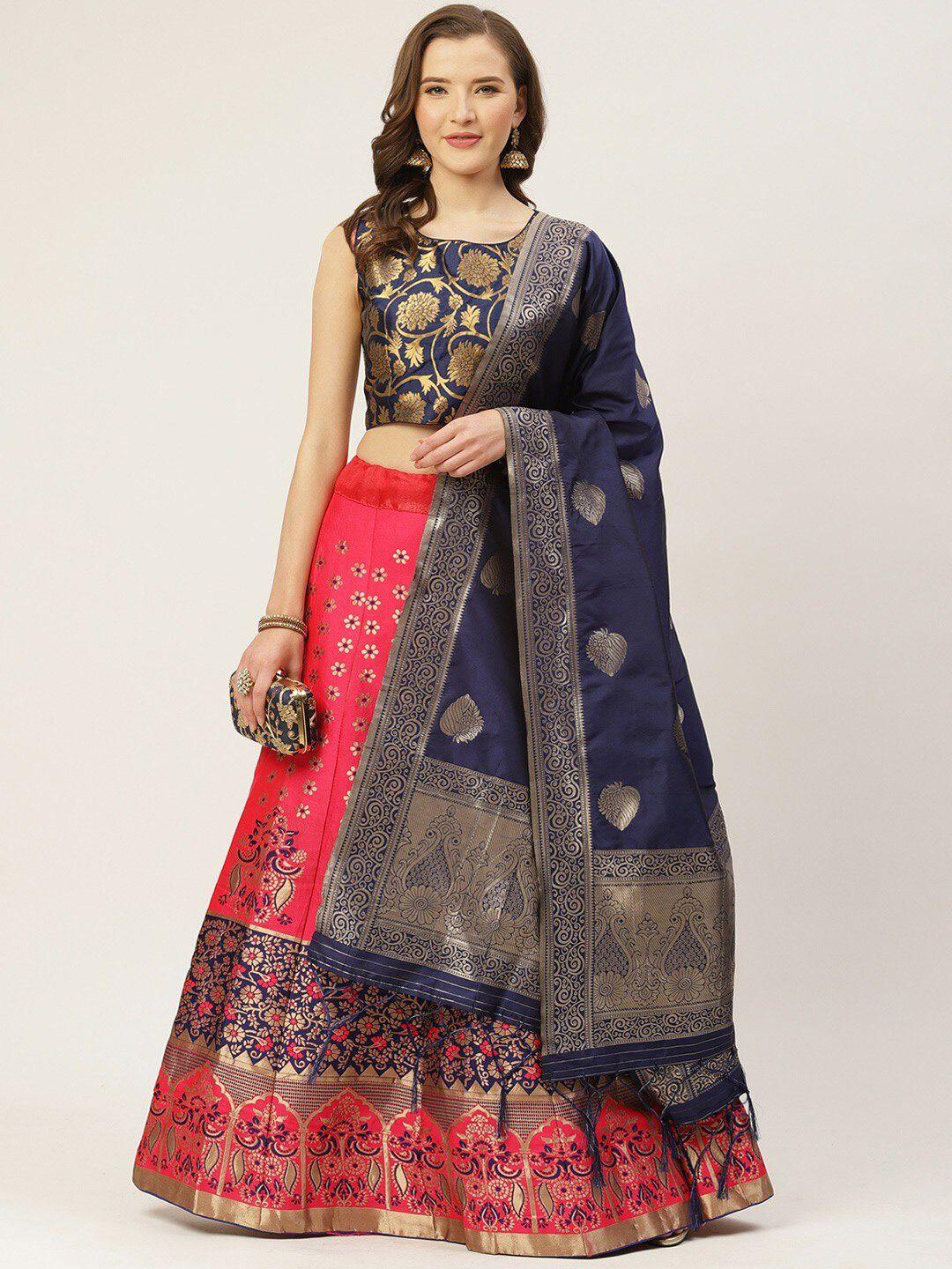 hritika semi-stitched lehenga & blouse with dupatta