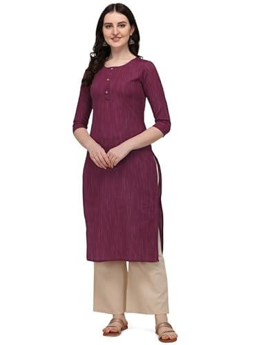 hritika women's striped purple color kurta with calf length_(hrkr3_hrk008wine_xl)