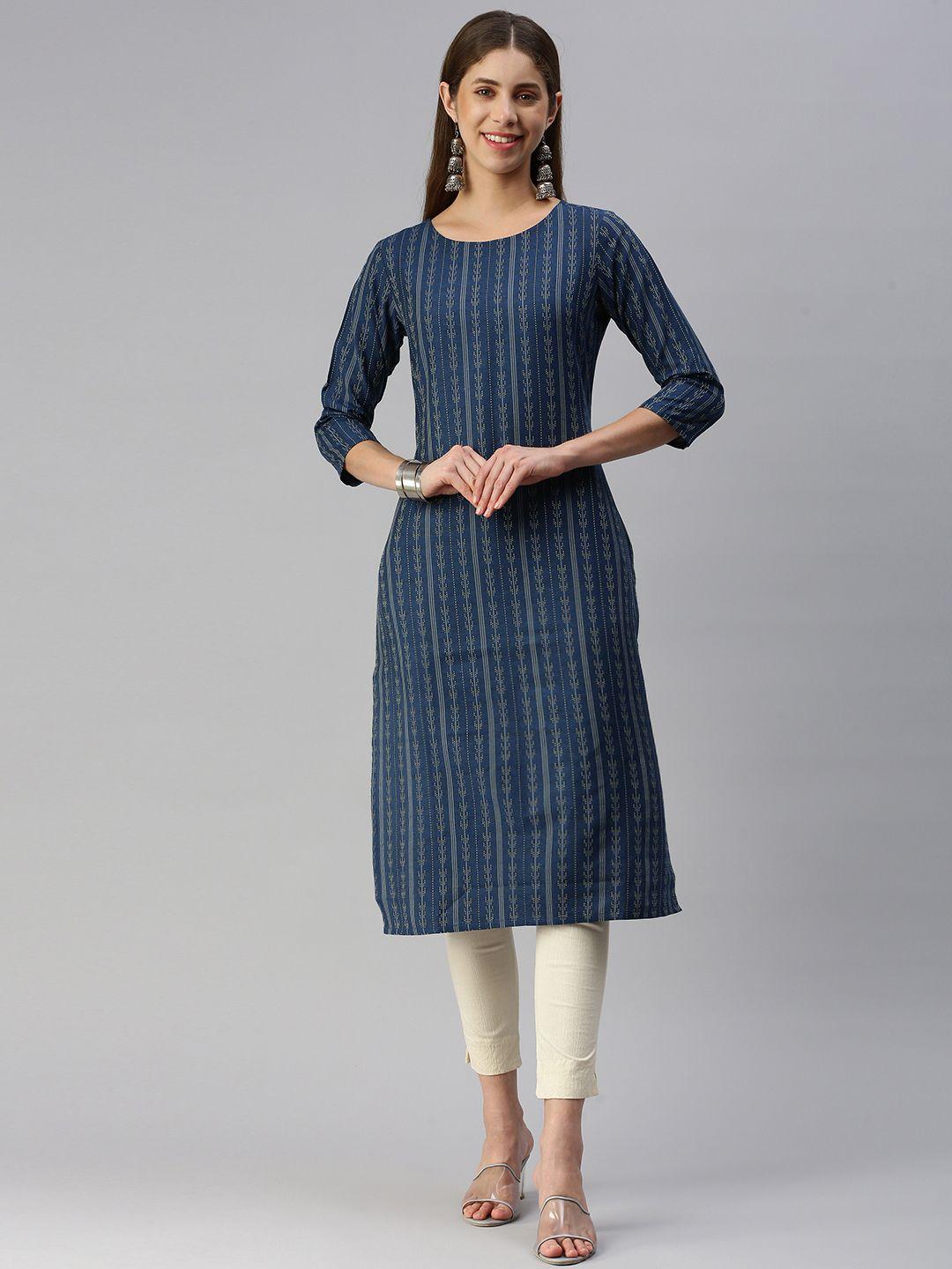 hritika women blue kurta