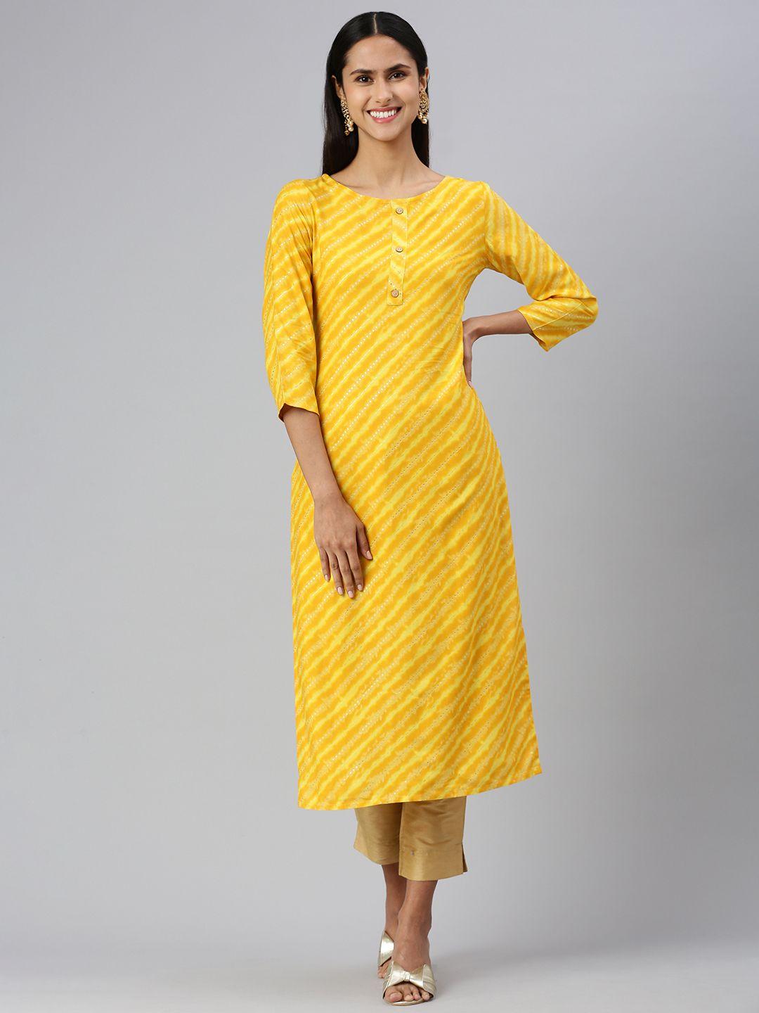 hritika women leheriya striped kurta