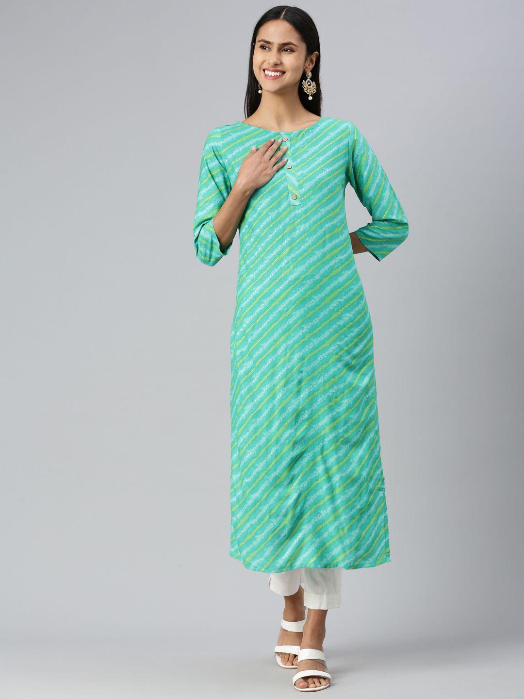 hritika women leheriya striped kurta