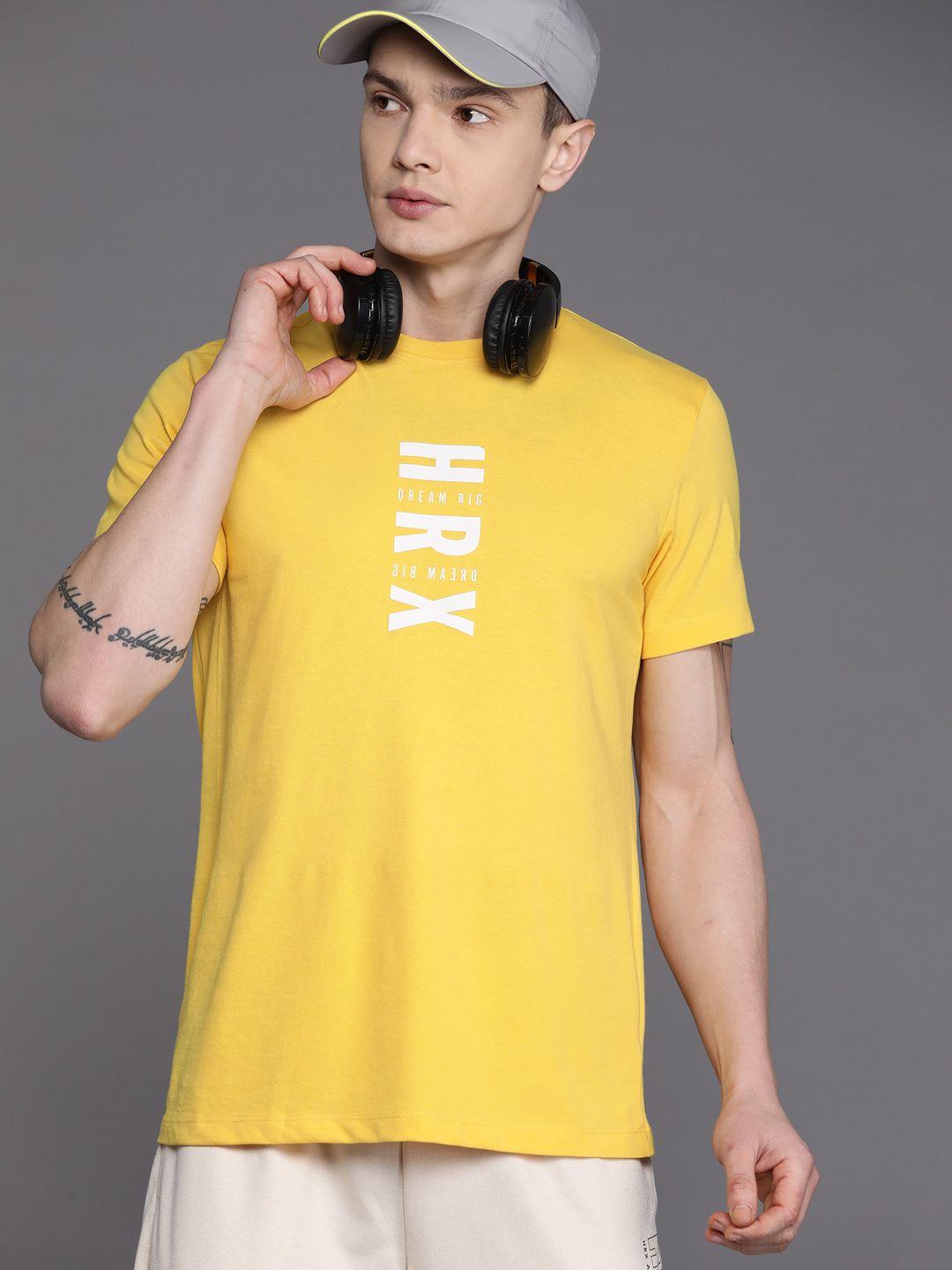 hrx by hrithik roshan brand logo printed lifestyle t-shirt
