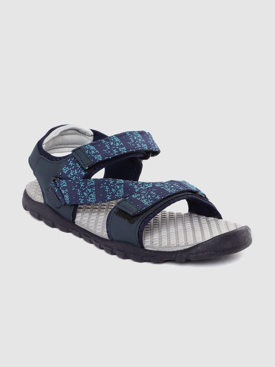 hrx by hrithik roshan men blue woven design sports sandals