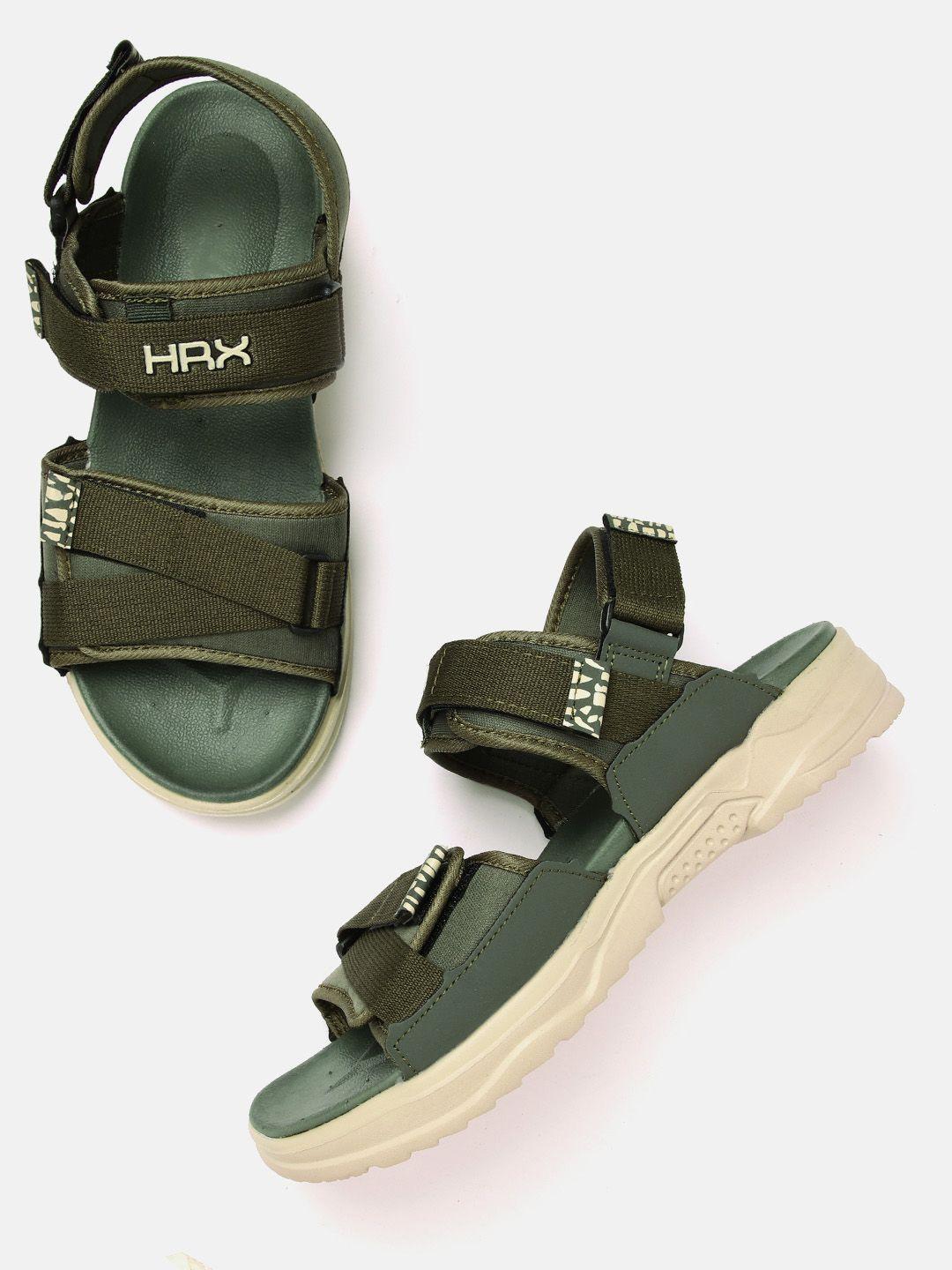 hrx by hrithik roshan men brand logo detail sports sandals