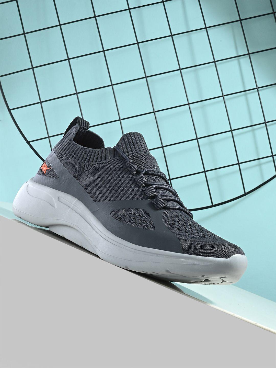hrx by hrithik roshan men grey non-marking fresh foam walking sports shoes