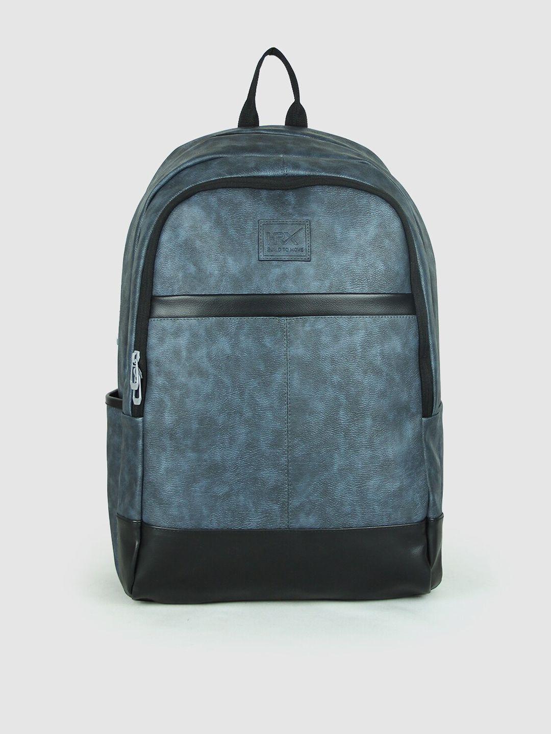 hrx by hrithik roshan textured pu backpack
