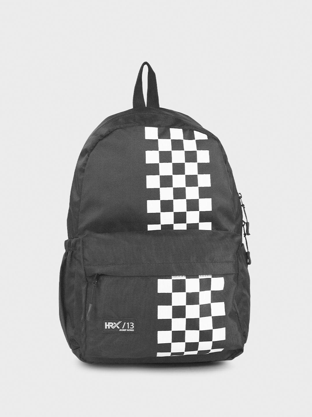 hrx by hrithik roshan unisex black backpack