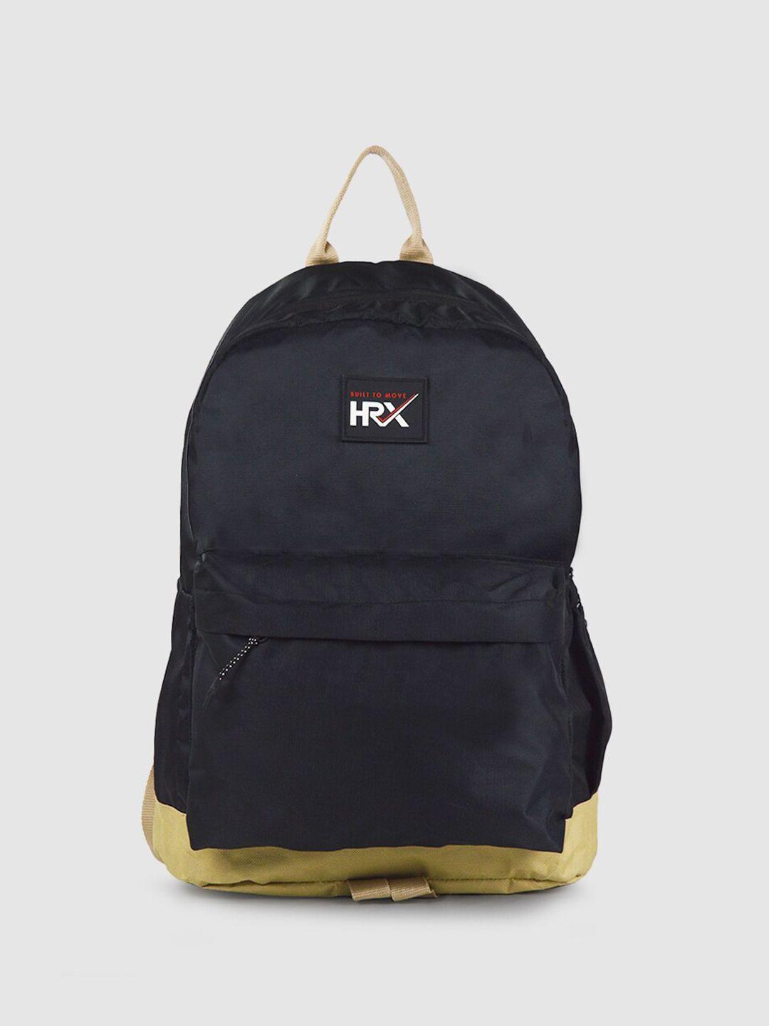hrx by hrithik roshan unisex black backpack