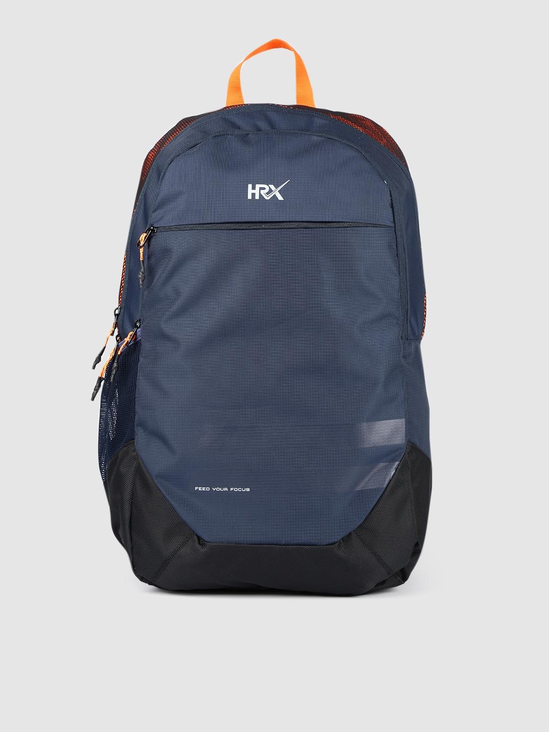 hrx by hrithik roshan unisex blue solid scandy backpack