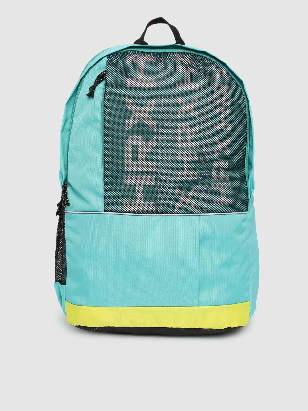 hrx by hrithik roshan unisex teal brand logo backpack