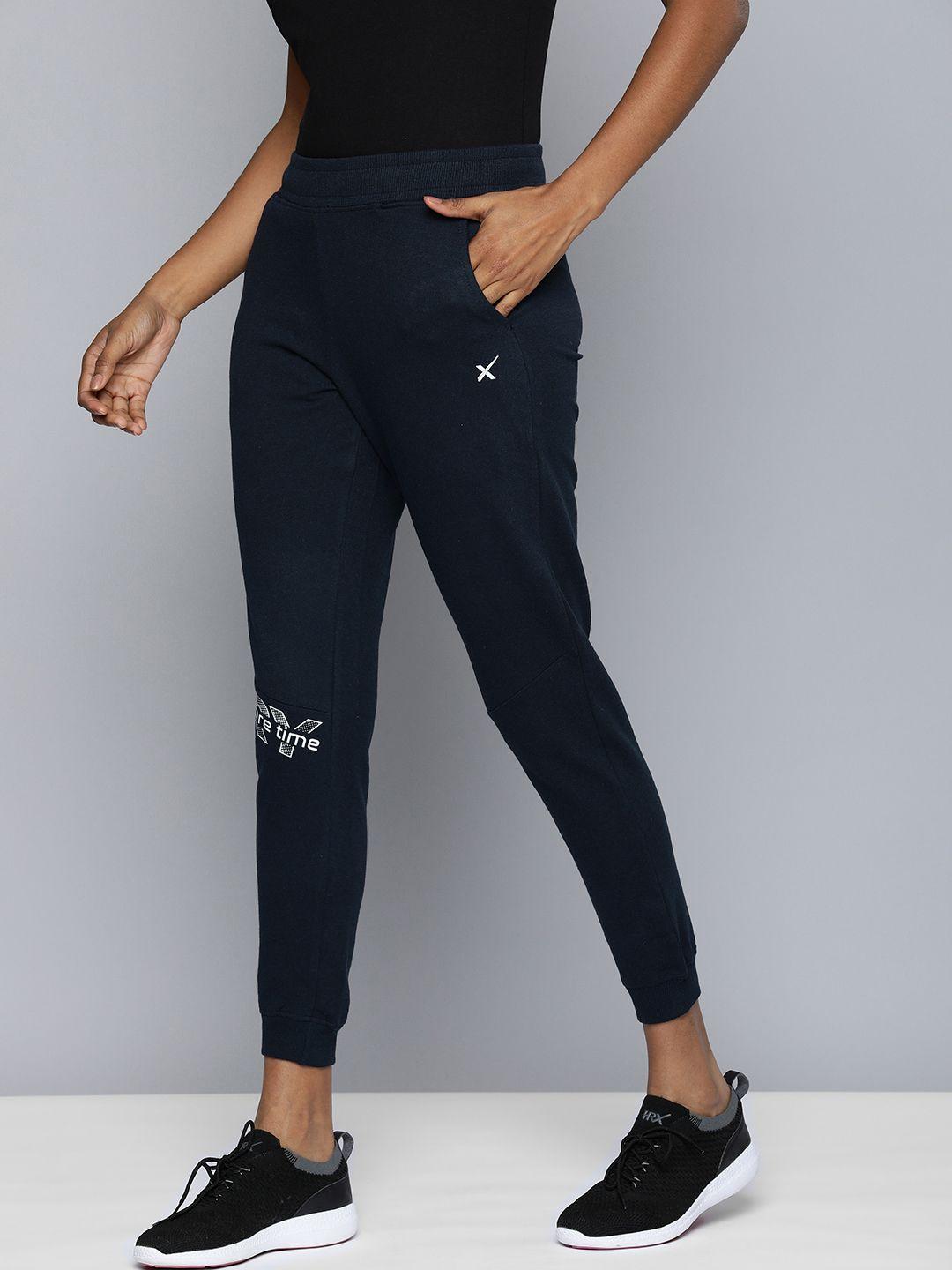 hrx by hrithik roshan women lifestyle graphic printed regular fit joggers