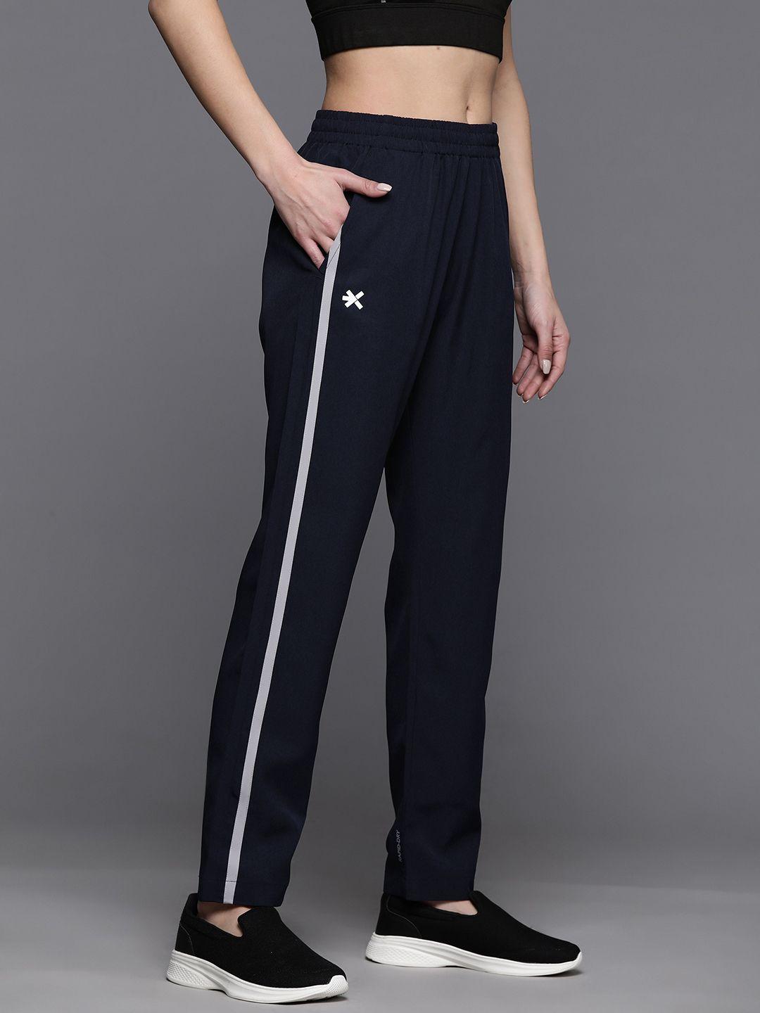 hrx by hrithik roshan women rapid-dry training track pants with reflective detail