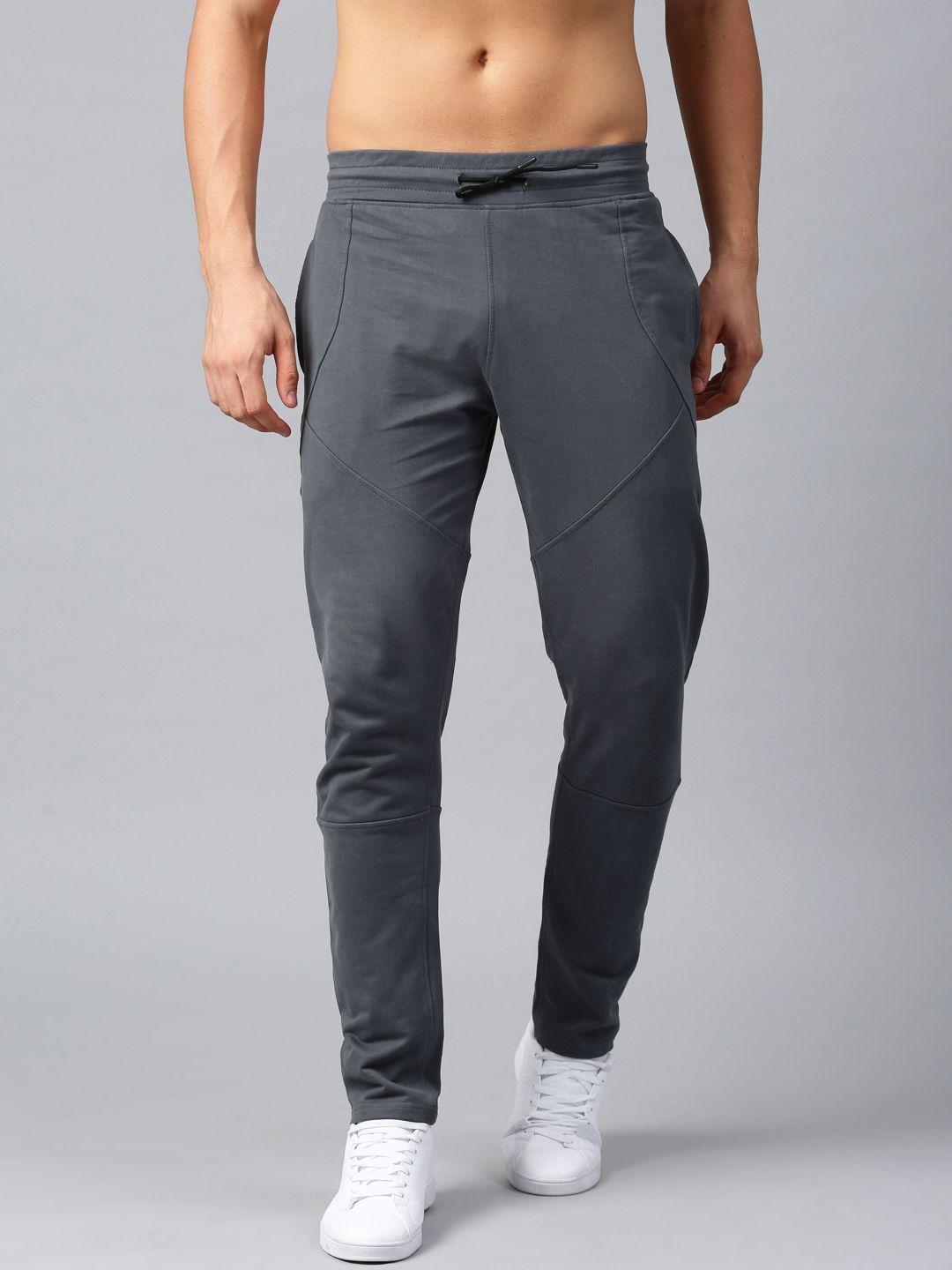 hrx active by hrithik roshan grey solid track pants