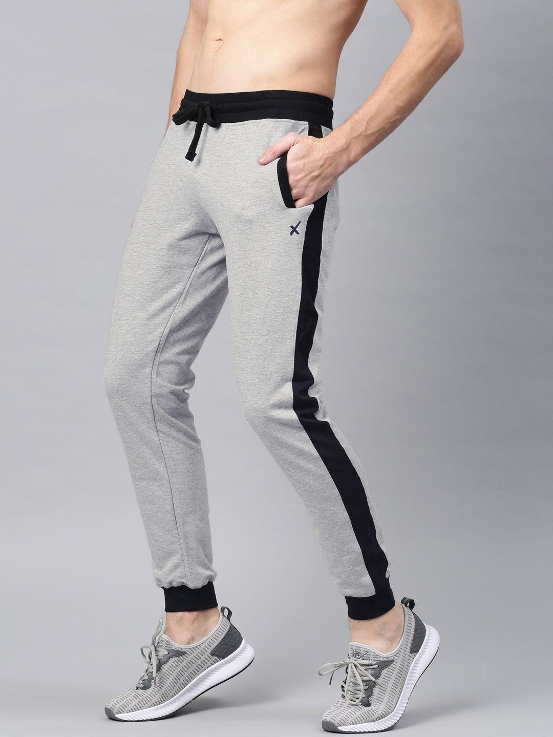 hrx by hrithik roshan active grey melange joggers