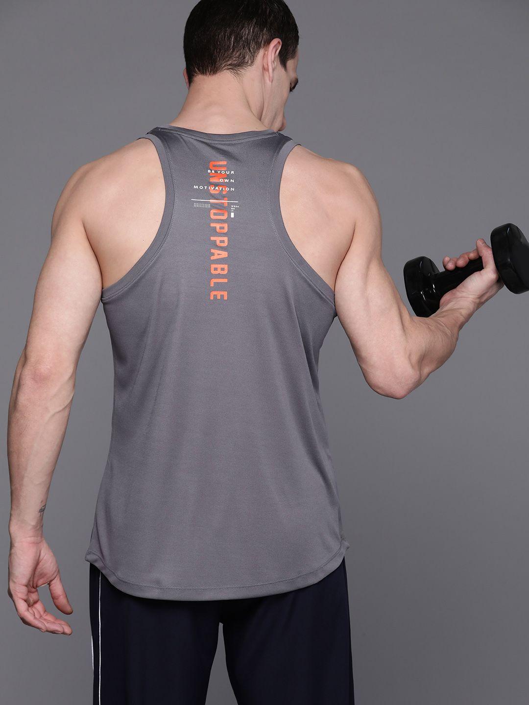 hrx by hrithik roshan back print detail rapid-dry training t-shirt