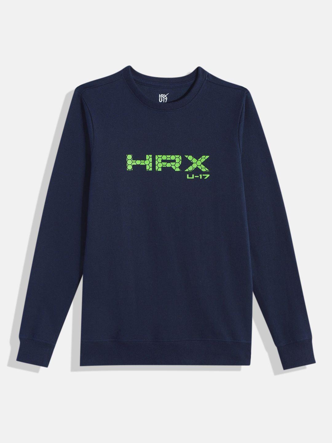 hrx by hrithik roshan boys printed sweatshirt