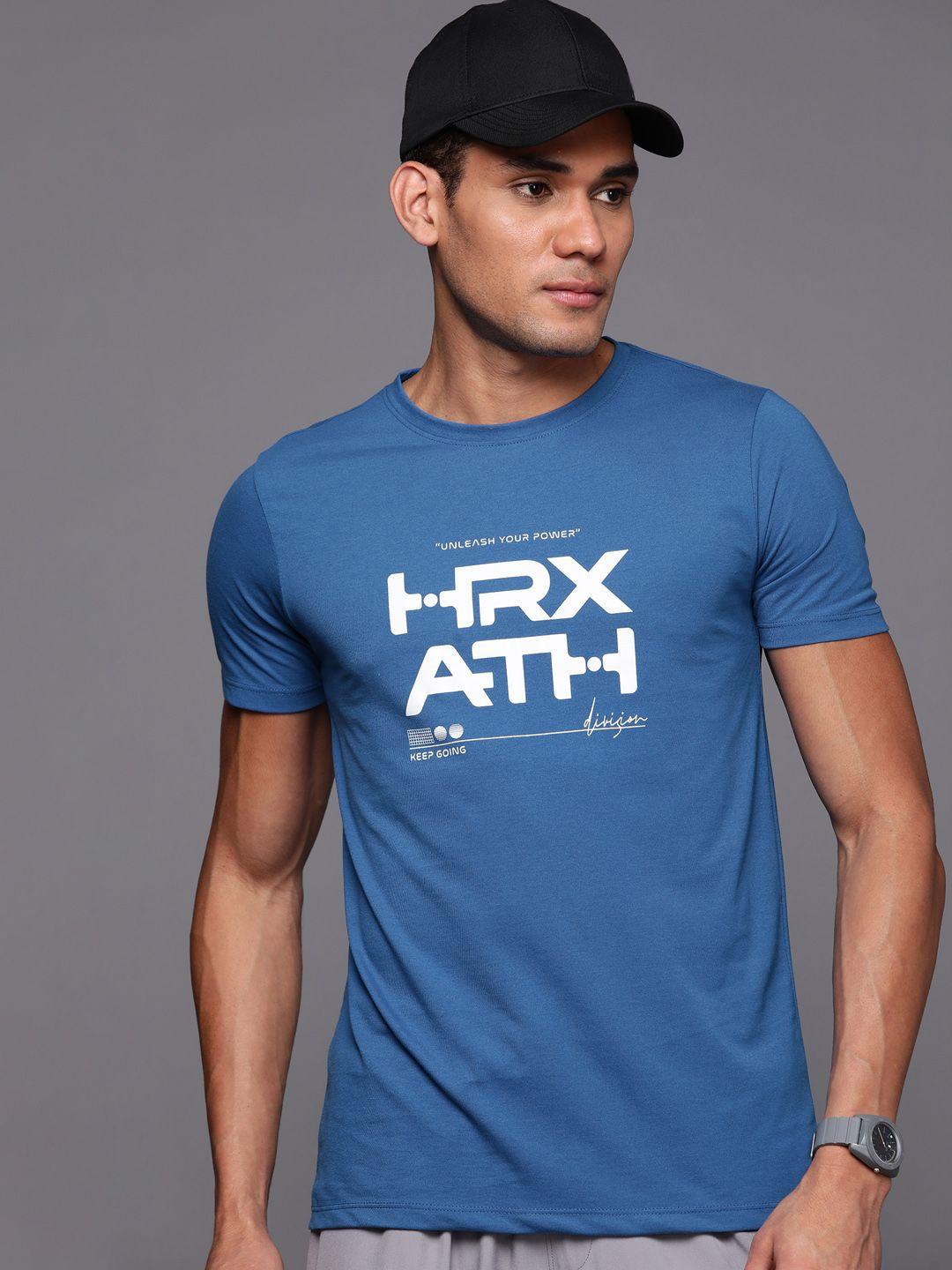 hrx by hrithik roshan brand logo printed casual t-shirt