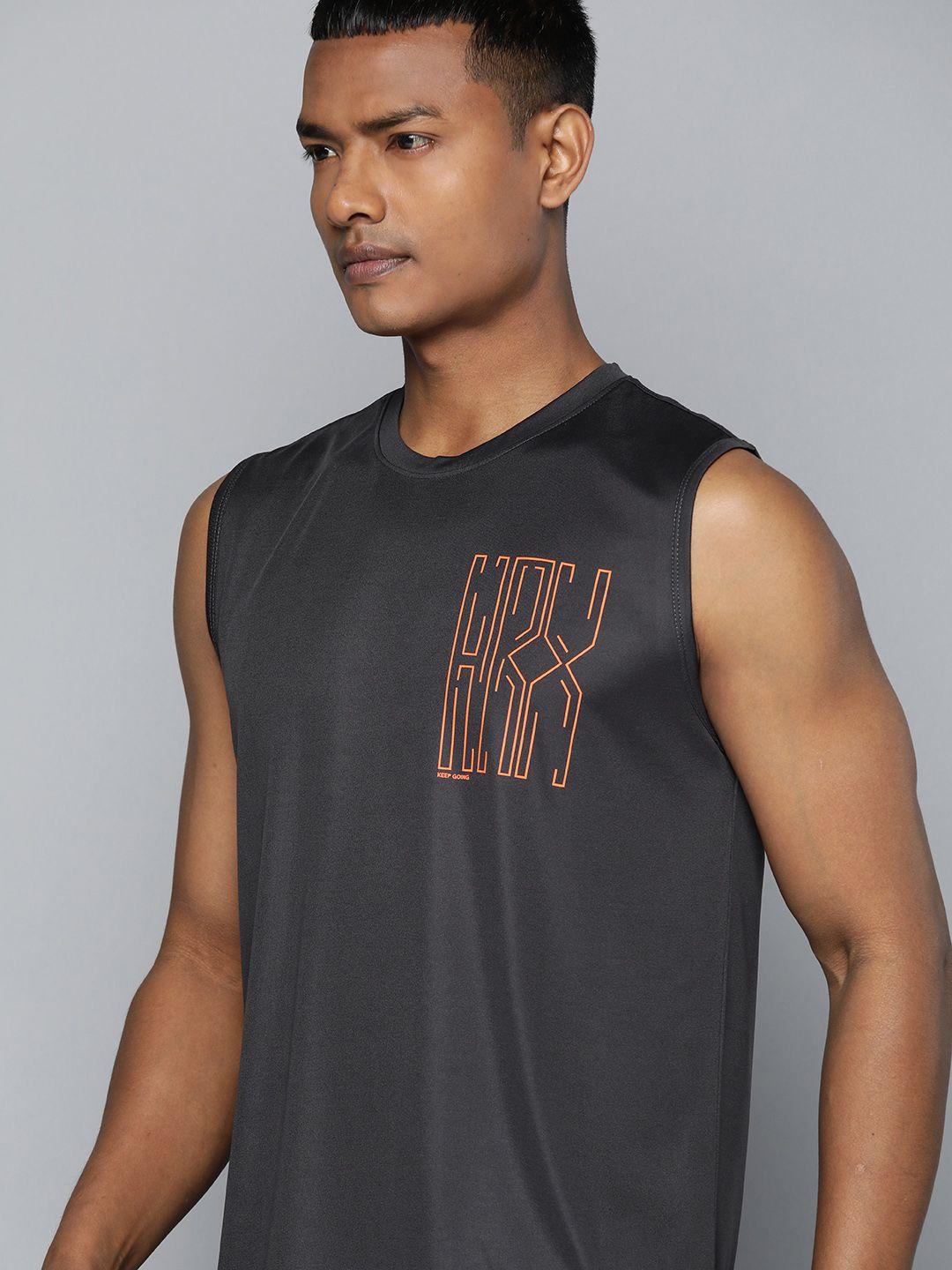 hrx by hrithik roshan brand logo printed t-shirt