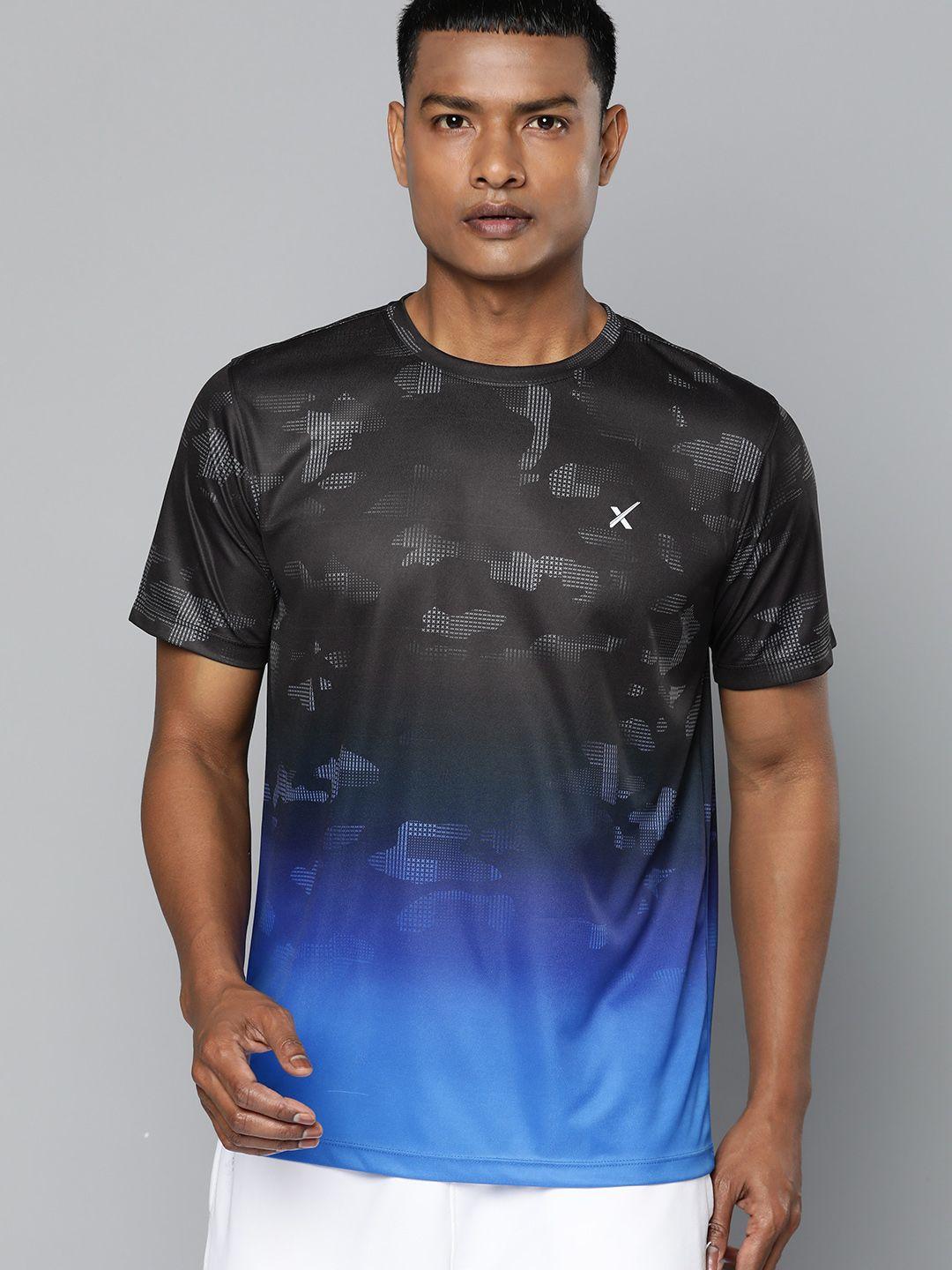 hrx by hrithik roshan colourblocked rapid-dry t-shirt