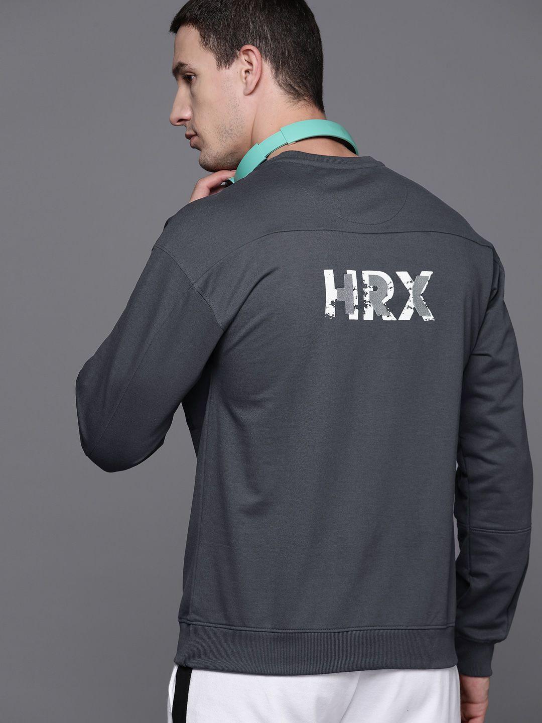 hrx by hrithik roshan cotton back print lifestyle sweatshirt