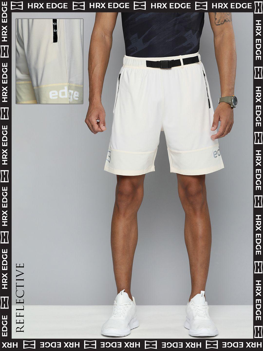 hrx by hrithik roshan edge men birch bio-wash colourblock shorts