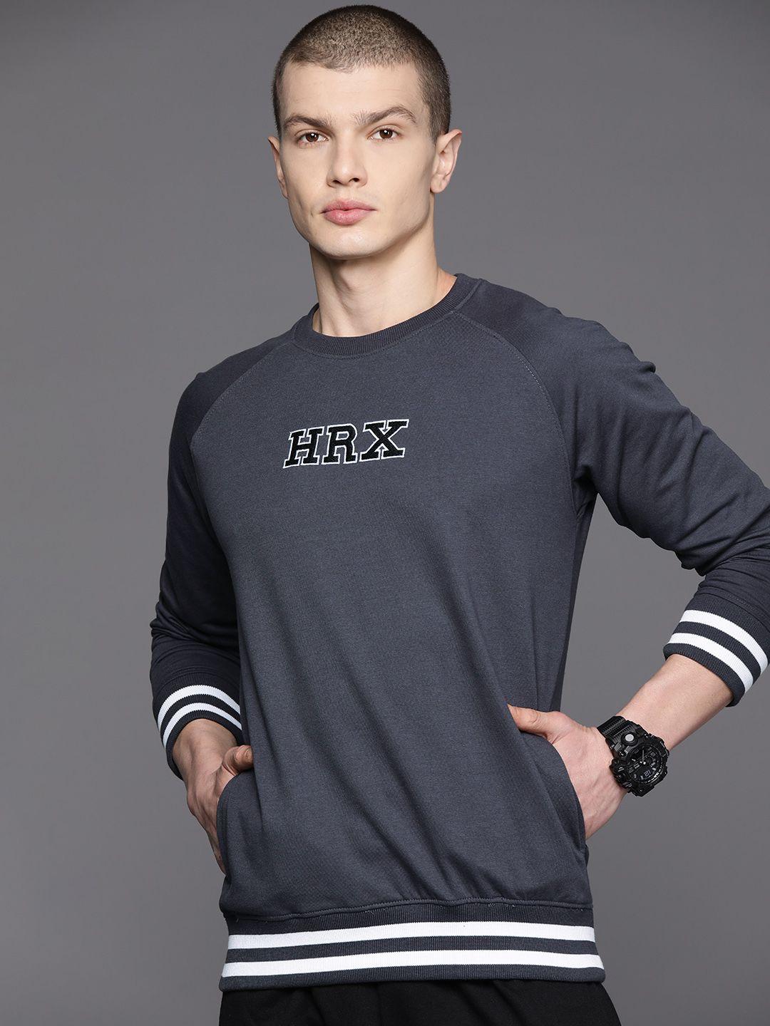 hrx by hrithik roshan embroidered lifestyle sweatshirt