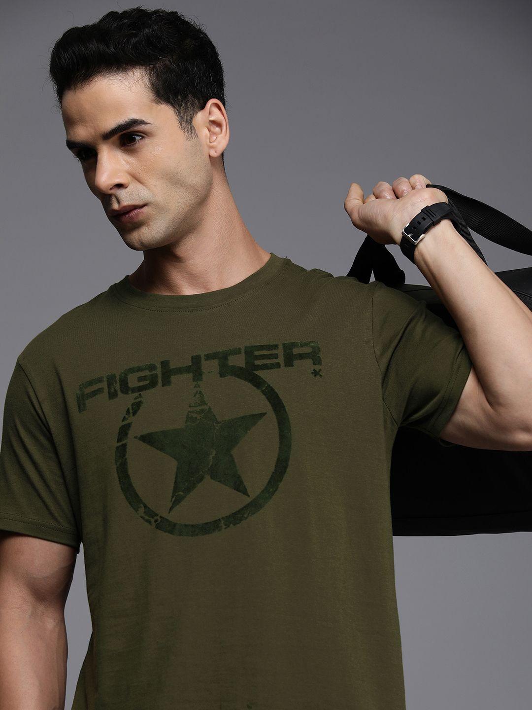 hrx by hrithik roshan fighter collection men cotton t-shirt
