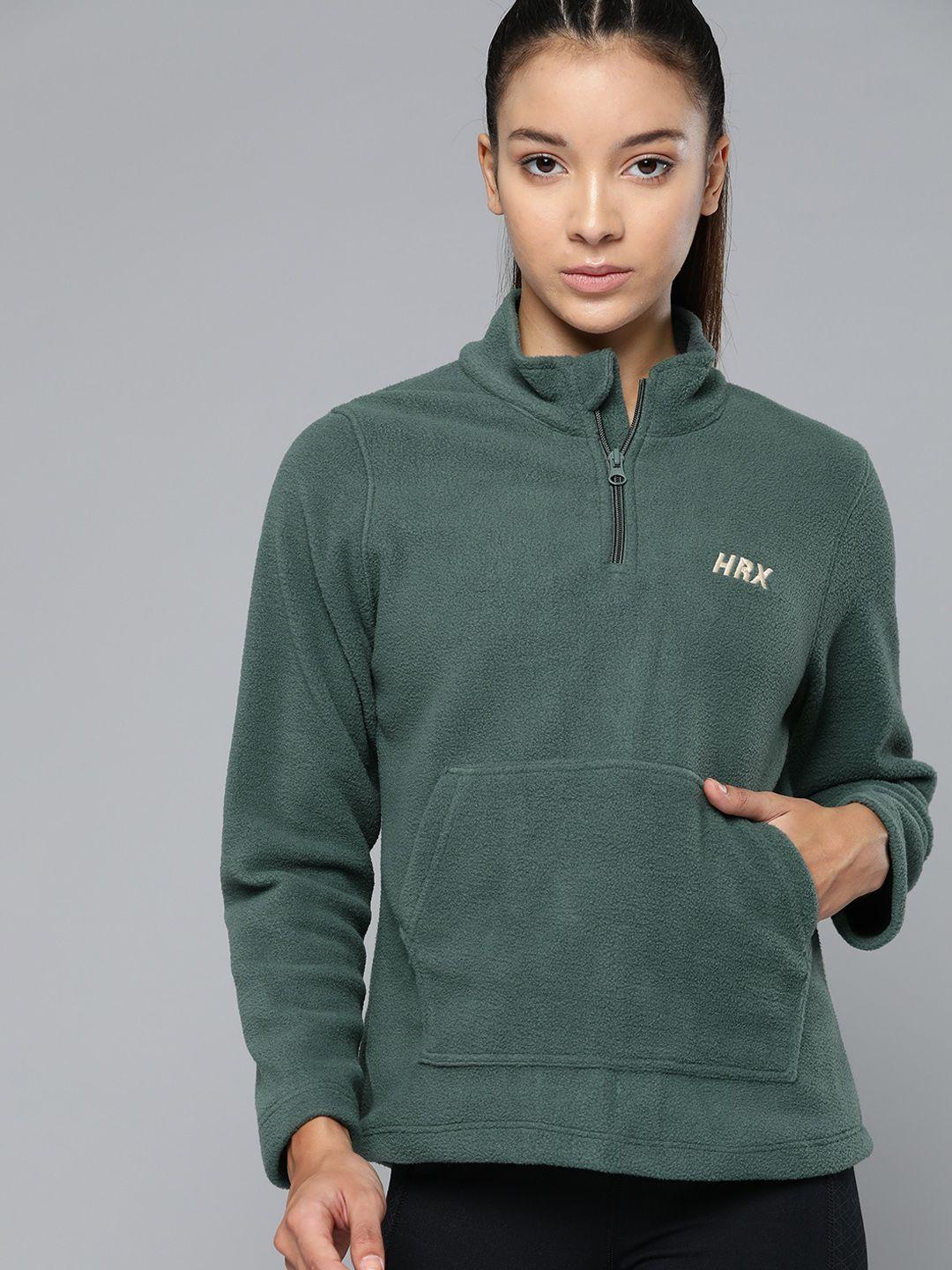 hrx by hrithik roshan fleece outdoor sweatshirt