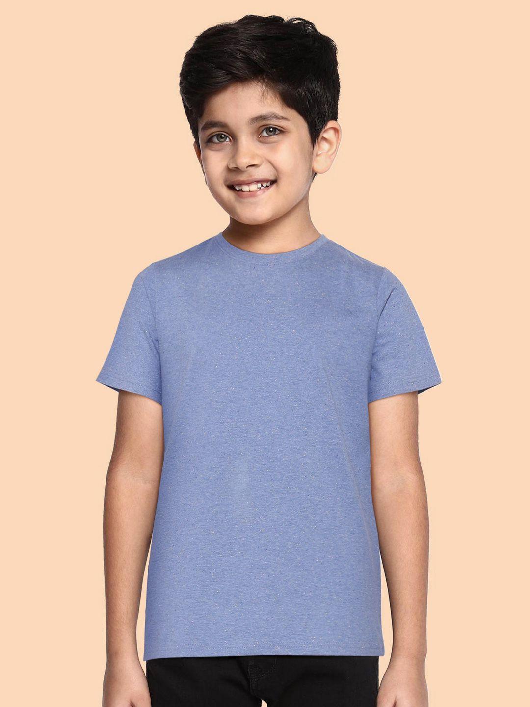 hrx by hrithik roshan lifestyle u-17 boys yellow bio-wash brand carrier t-shirts